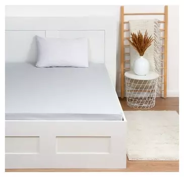 Простыня этель 220*240, цв.серый, 100% хлопок, поплин 125 г/м2