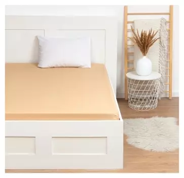 Простыня этель 220х240, цвет бежевый, 100% хлопок, бязь 125 г/м2