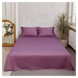 Простыня этель 235*260 см, цв.лавандовый, 100% хлопок, мако-сатин, 125 г/м²