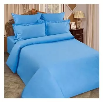 Простыня евро 200х215 цвет эмоций бриз, 100% хлопок, поплин