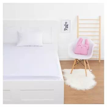 Простыня «Этель» цвет белый, 160х210 см, мако-сатин