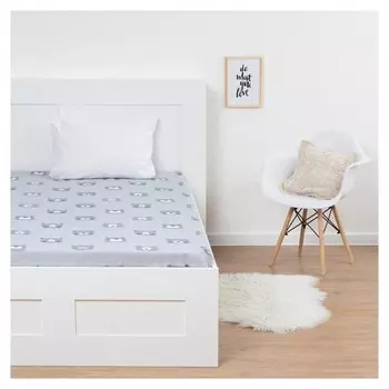 Простыня "Этель" Gray Bear 150х214 см, 100% хлопок, бязь