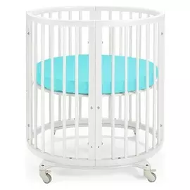 Простыня круглая «Крошка Я» на резинке 75х75+20 см, цвет мятный, мако-сатин