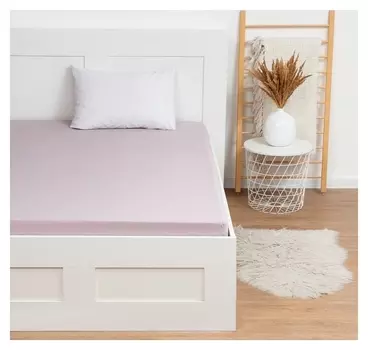 Простыня Lovelife 180*200*25 см, цв. лиловый, 100% хлопок, поплин, 125 г/м²