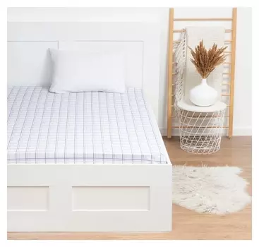 Простыня Lovelife «Клетка» 220х240 см, 100% хлопок, поплин, 125 г/м²