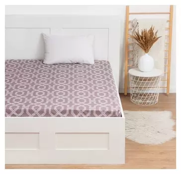 Простыня Lovelife "Римский орнамент" 160*200*25 см, 100% хлопок, поплин, 125 г/м²