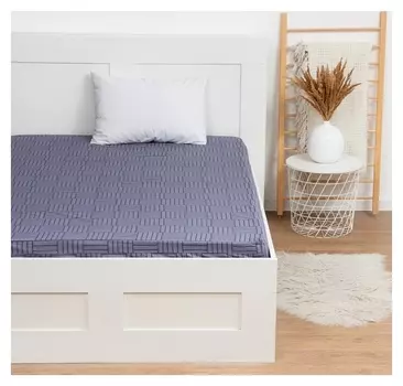 Простыня Lovelife "Серые полосы" 140*200*25 см, 100% хлопок, поплин, 125 г/м²