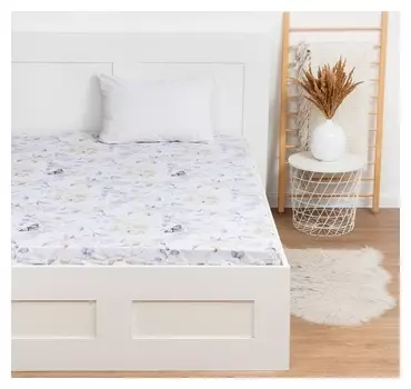 Простыня Lovelife Spring Butterflies 160*200*25 см, 100% хлопок, поплин, 125 г/м²