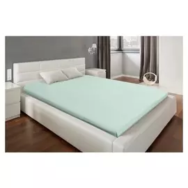 Простыня на резинке этель 160*200*25 см, цв.зеленый, 100% хлопок, бязь, 125 г/м²