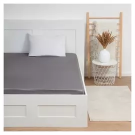 Простыня на резинке Grey Sky 180х200х25 см, 100% хлопок, мако-сатин, 114г/м2