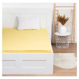 Простыня на резинке "Этель" цв.желтый, 160х200х25 см, 100% хлопок, бязь