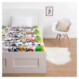 Простыня на резинке "Этель" панды 150*210 см, бязь, 100% хлопок, бязь