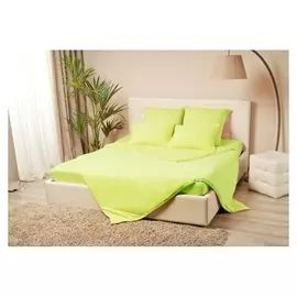 Простыня на резинке «Купу-купу», 180х200х20 см, салат, трикотаж