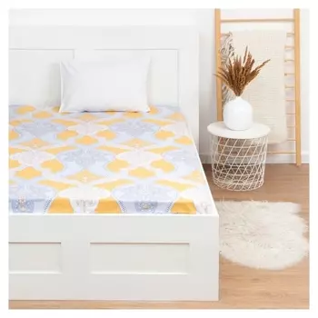 Простыня на резинке Lovelife 180*200*25см, "Relax Time", 100% хлопок, сатин, 125г/м²