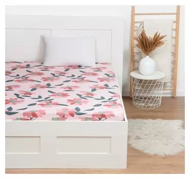 Простыня на резинке Lovelife «Гармония» 180х200х25 см, 100% хлопок, сатин, 125г/м²