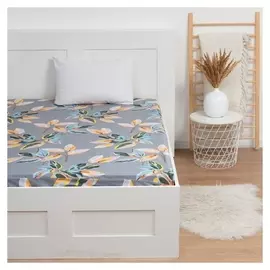 Простыня на резинке Lovelife «Уютное утро» 180х200х25 см, 100% хлопок, сатин, 125г/м²