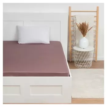 Простыня на резинке Twilight Mauve 180х200х25 см, 100% хлопок, мако-сатин, 114г/м2