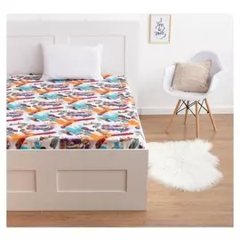 Простыня прямоугольная экономь и Я "Крутые скейтеры" 150*210 см, бязь 120 гр/м2, 100% хл