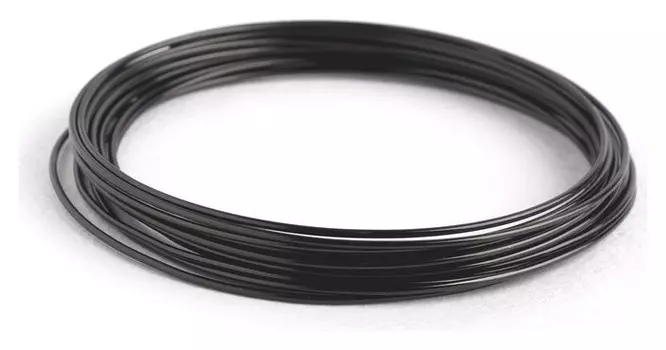 Проволока для плетения D=1.5мм, намотка 5м, цвет чёрный