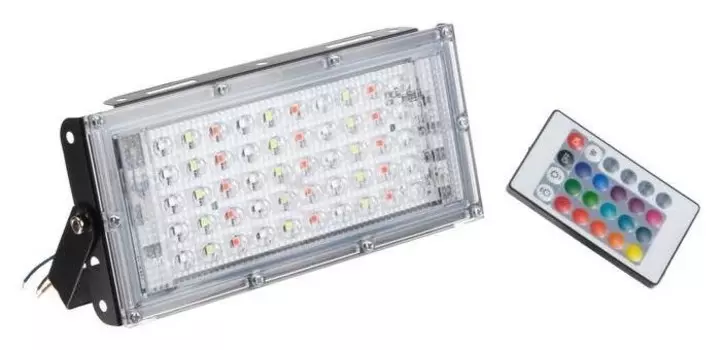 Прожектор светодиодный модульный Luazon Lighting, Rgb, с пультом, 45вт, Ip65, 220в черный