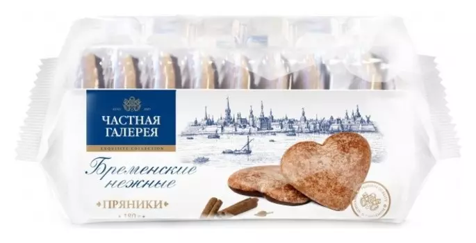 Пряники частная галерея бременские нежные, 180г