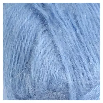Пряжа "Ангара" 35% мохер 15% шерсть, 50% акрил 250м/100гр (015 голубой)