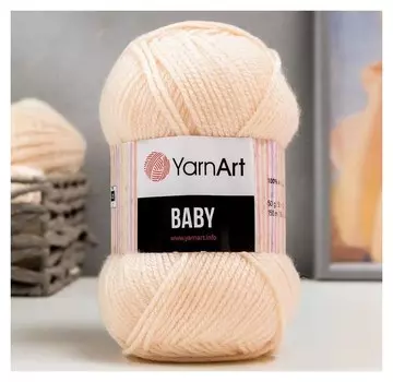 Пряжа "Baby" 100% акрил 150м/50гр (854 телесный)