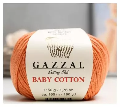 Пряжа "Baby Cotton" 60% хлопок, 40% полиакрил 165м/50гр (3465)