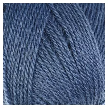 Пряжа "Белорусская" 50% шерсть, 50% акрил 300м/100гр (022 джинса)