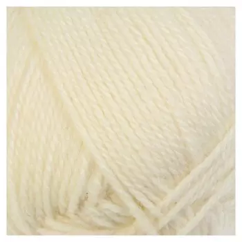 Пряжа "Белорусская" 50% шерсть, 50% акрил 300м/100гр (205 белый)