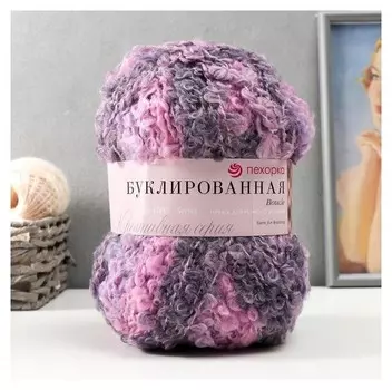 Пряжа "Буклированная" 30% мохер,20% шерсть,50% акрил 220м/200гр (1096 М)