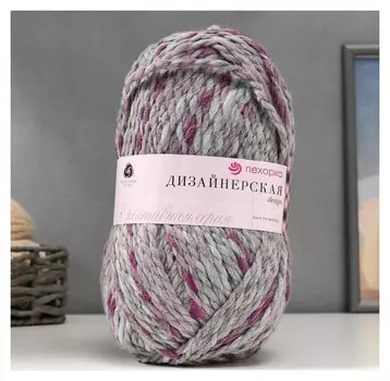 Пряжа "Дизайнерская" 50% шерсть, 50% акрил 150м/200гр (1235 М)