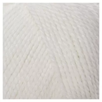 Пряжа "Гармония" 50% шерсть, 50% акрил 245м/100гр (205 белый)