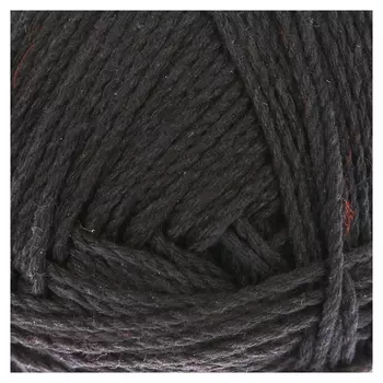 Пряжа "Мягкий хлопок" 70% хлопок, 30% нейлон 220м/100гр (003 чёрный)