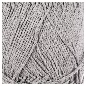 Пряжа "Мягкий хлопок" 70% хлопок, 30% нейлон 220м/100гр (008 серебристый)