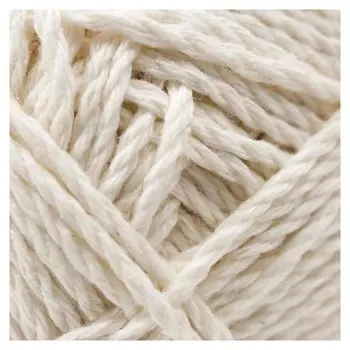 Пряжа "Мягкий хлопок" 70% хлопок, 30% нейлон 220м/100гр (205 белый)
