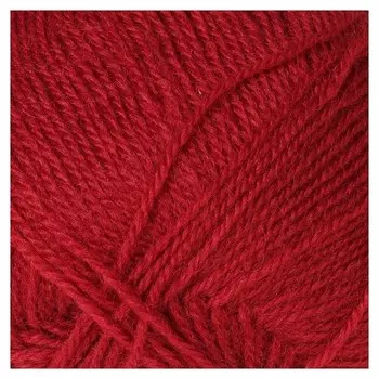 Пряжа "Nakolen 5" 49% шерсть, 51% акрил 500м/100г (1175 т. красный)