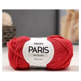 Пряжа "Paris" 100% хлопок 75м/50гр (38 т. коралл)