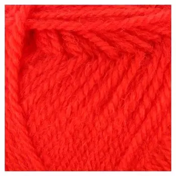 Пряжа "Подмосковная" 50% шерсть, 50% акрил 250м/100гр (1440, алый)