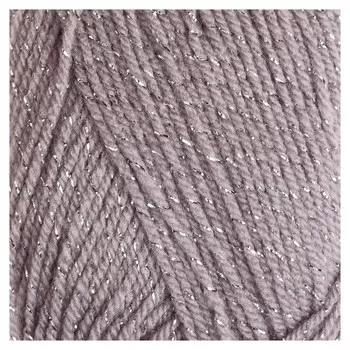 Пряжа "Праздничная" 48% кашмилон, 48% акрил, 4% метанит 160м/50гр (008 серебристый)