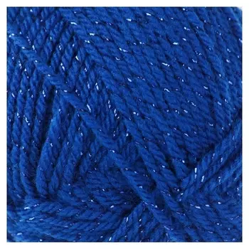 Пряжа "Праздничная" 48% кашмилон, 48% акрил, 4% метанит 160м/50гр (019 василёк)