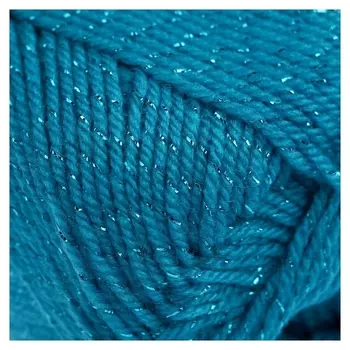 Пряжа "Праздничная" 48% кашмилон (Пан), 48% акрил, 4% метанит 160м/50гр (024 бирюза)