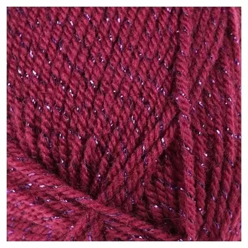 Пряжа "Праздничная" 48% кашмилон (Пан), 48% акрил, 4% метанит 160м/50гр (190 фуксия)
