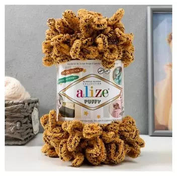 Пряжа "Puffy" 100 % микрополиэстер 9м/100г (716 леопард)