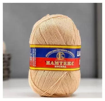 Пряжа "Шалунья лайт" 55% шерсть меринос, 45% акрил 600м/100гр (006 беж.свет)