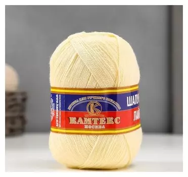 Пряжа "Шалунья лайт" 55% шерсть меринос, 45% акрил 600м/100гр (031 шампанское)