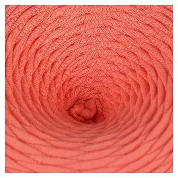 Пряжа трикотажная широкая 50м/170гр, ширина нити 7-8 мм (Лососевый)