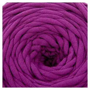 Пряжа трикотажная широкая 50м/170гр, ширина нити 7-9 мм (290 фиолетовый)