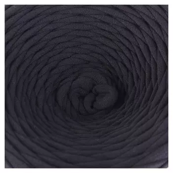 Пряжа трикотажная широкая 50м/170гр, ширина нити 7-9 мм (Графитовый)