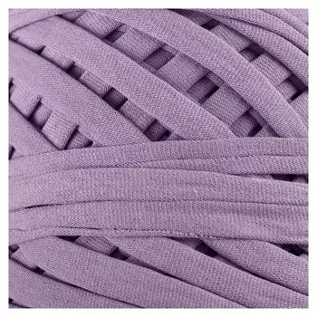 Пряжа трикотажная широкая "Saltera" 100м/300гр, ширина 7-9 мм (80 сирень)